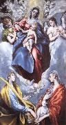 El Greco Madonna and child, and  Sta Martina and Sta Agnes oil painting artist
